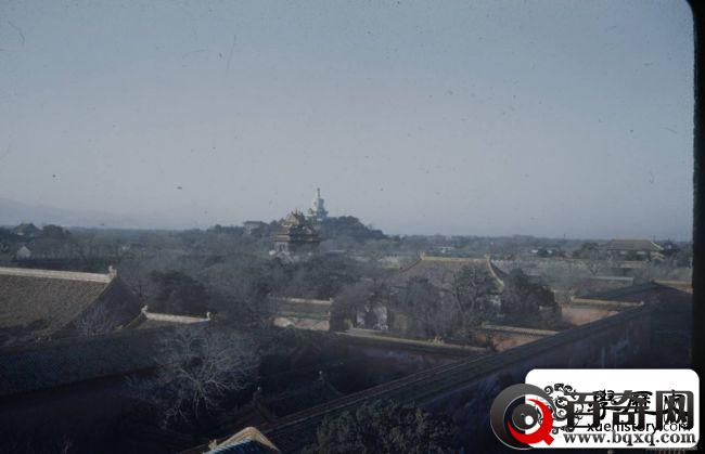 1948年，北京街景，崇祯皇帝上吊的歪脖树原来如此萧瑟