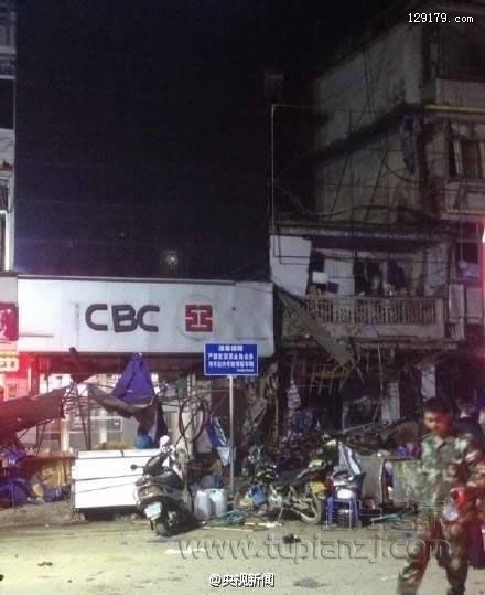 广西一大排档爆炸 致6死19伤