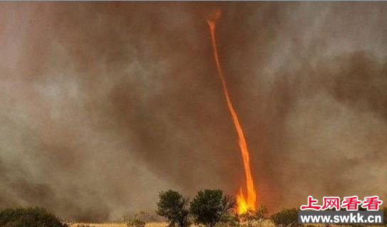 广东惊现20米高的火龙卷_0