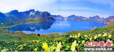 长白山天池火山世界上海拔最高最深的