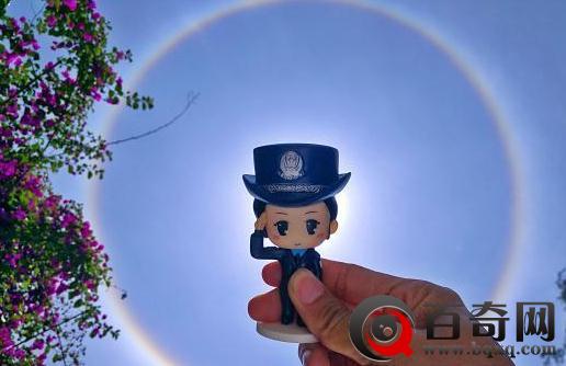 贵州多地日晕景象 在朋友圈里炸开了锅