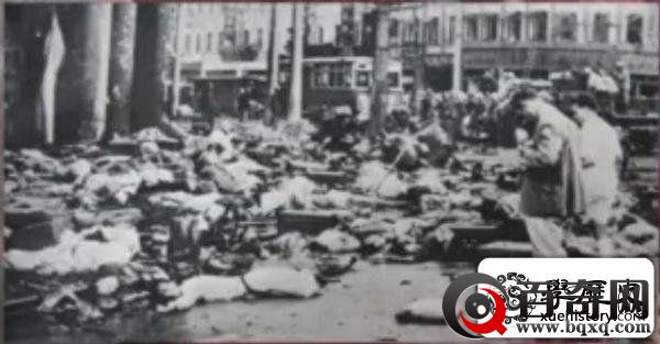 残酷现实，淞沪会战中国空军误炸上海市区千余人伤亡现场