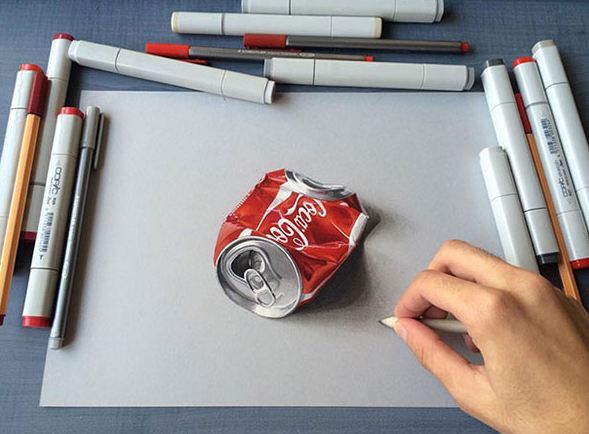超逼真的3D铅笔画欣赏