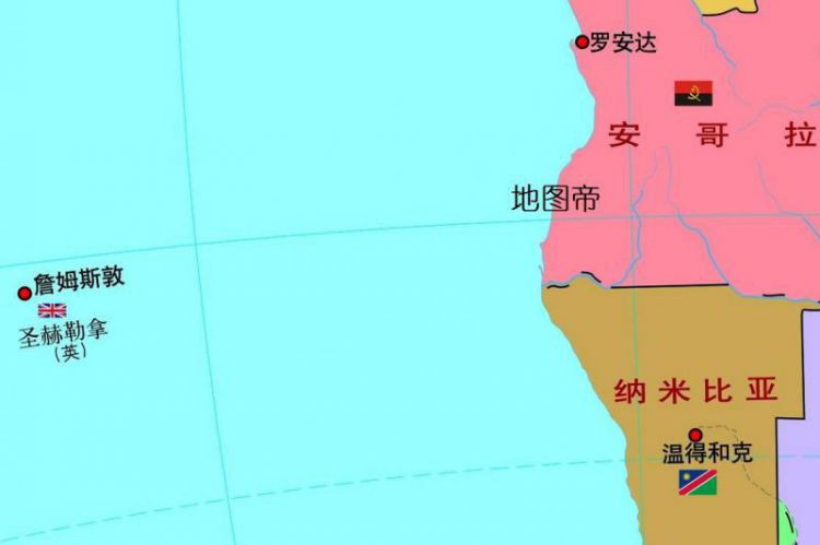 拿破仑流放的圣赫勒拿岛有多偏僻？看地图一目了然