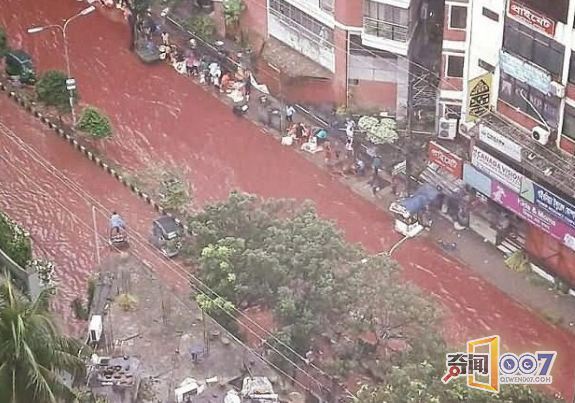 孟加拉首都宰牲节过后造成大街小巷血流成河