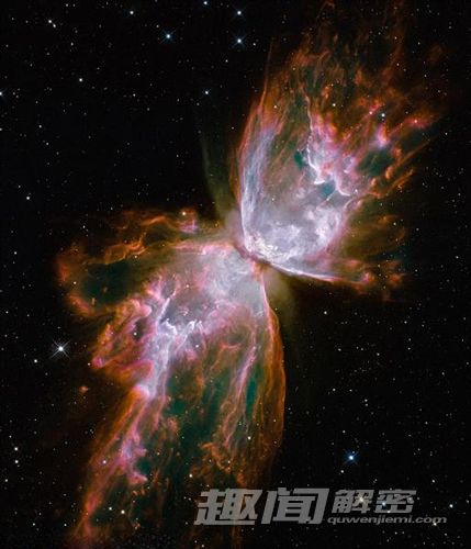 哈勃拍摄距地 上千光年美丽蝴蝶星云