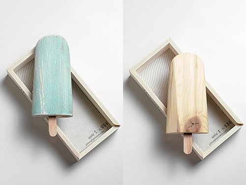 木制冰棍 不融化的收藏完全是一件艺术品