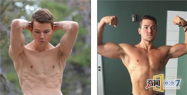 瘦弱小伙吃素三年 竟练成一身肌肉变男神