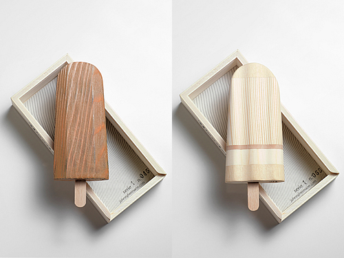 木制冰棍 不融化的收藏完全是一件艺术品