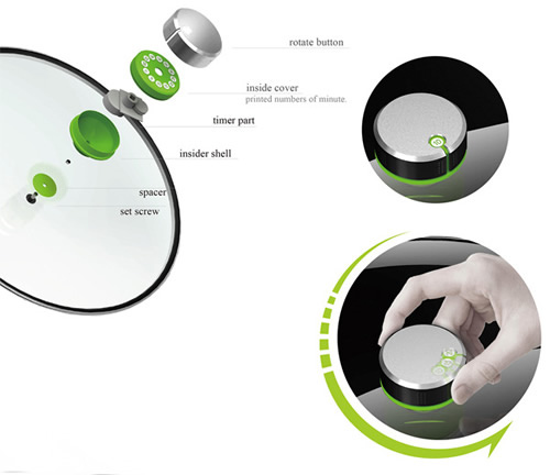 Time Me 锅盖上的烹调时间 掌握准确的烹饪时间