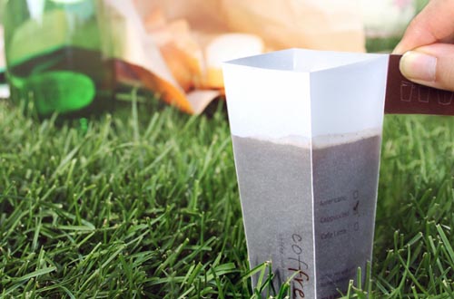 能变成杯子的咖啡包装袋