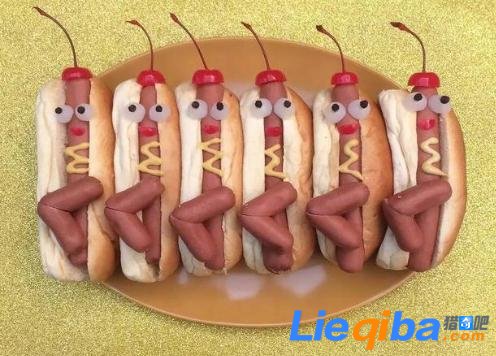 绝了！艺术家将热狗变成艺术品_0