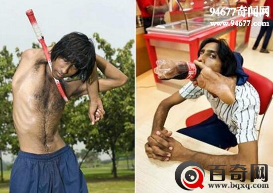 真实存在的橡胶人，能把自己塞进微波炉(身高1.7米)