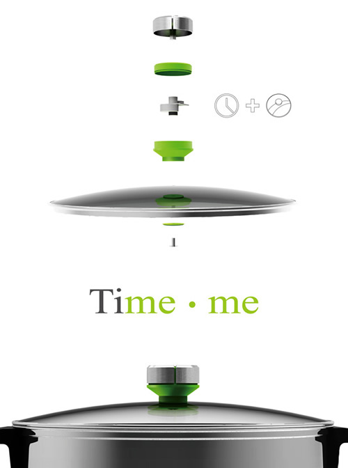 Time Me 锅盖上的烹调时间 掌握准确的烹饪时间