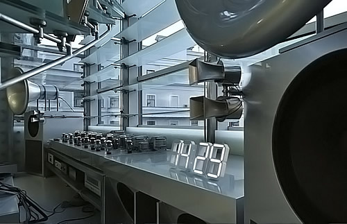 white+white 立体数字时钟 三维立体设计