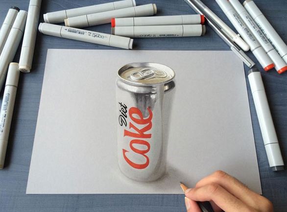 超逼真的3D铅笔画欣赏