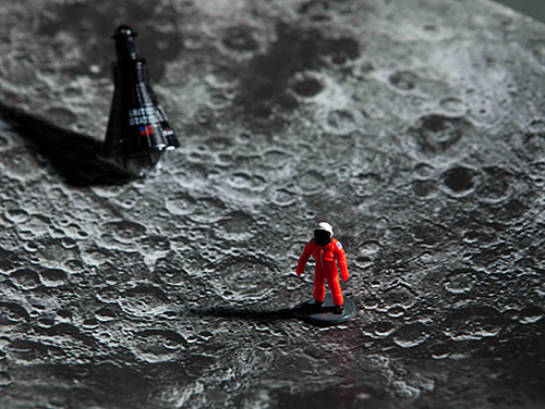 Space 月球碗 图案清晰而且精致