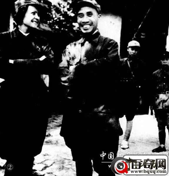 红军、抗日时期留下的珍贵合影，其中有毛主席与朱德合影