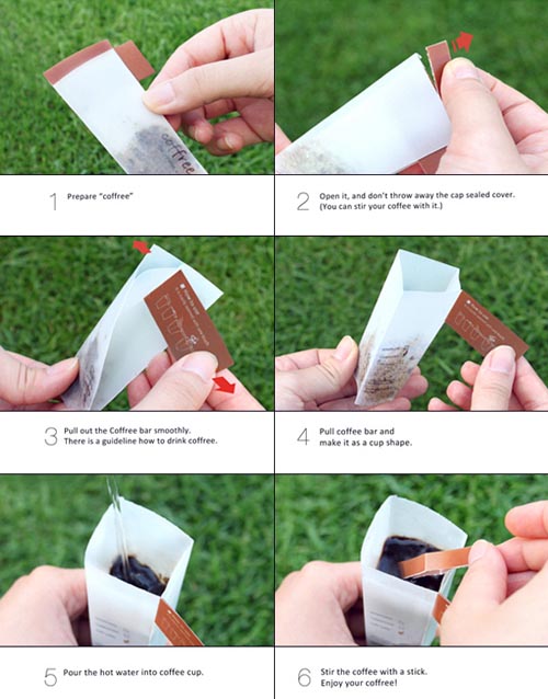 能变成杯子的咖啡包装袋