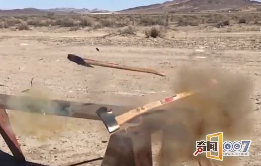 用狙击步枪射击大头斧，竟是这结果
