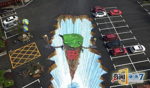 国外街头的3D艺术，以假乱真