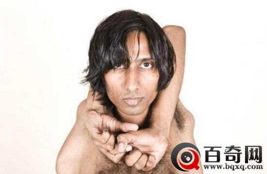 真实存在的橡胶人，能把自己塞进微波炉(身高1.7米)