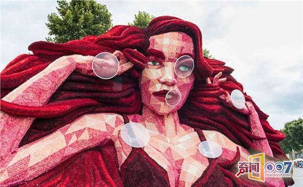 这就是在地表最狂”荷兰花卉节”出现的巨型花车