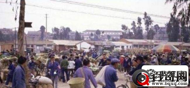八九十年代彩色老照片，小时候最盼望赶集，看看是不是以前的印象