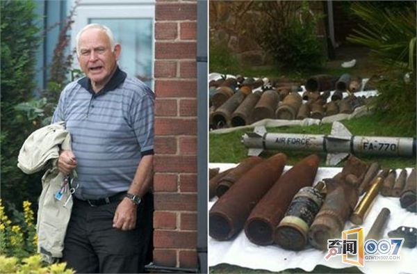 76岁老汉家藏80支枪和各种炮弹 还有“一战”时炮弹