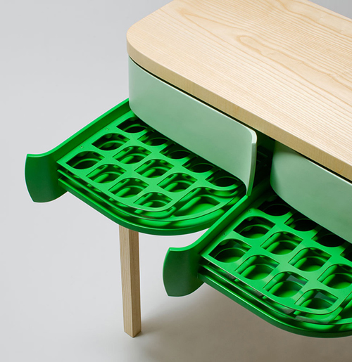 椅子变抽屉 回收利用再制造