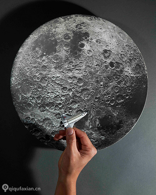 Space 月球碗 图案清晰而且精致