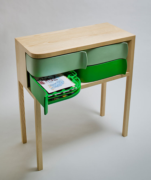 椅子变抽屉 回收利用再制造