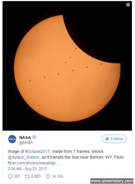 超级日全食在大西洋中部结束，2017美国超级日全食图片集锦