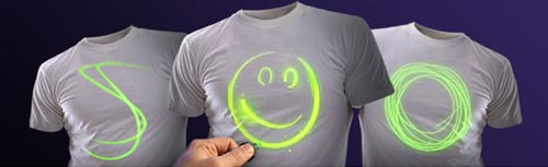 黑暗中你绝对是闪亮的 那T恤上的荧光彩绘