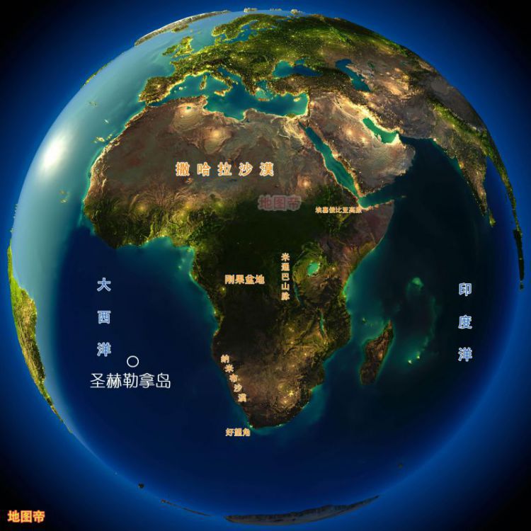 拿破仑流放的圣赫勒拿岛有多偏僻？看地图一目了然