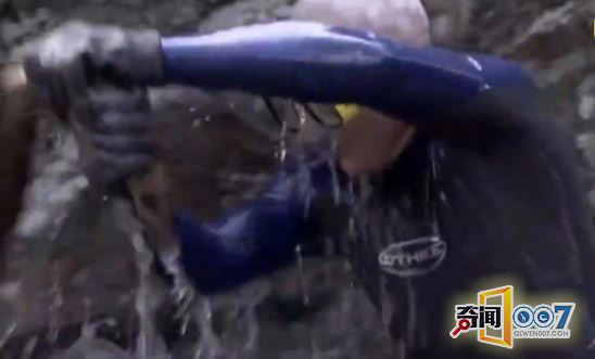 河边发现奇怪尾巴，竟拉出凶猛生物