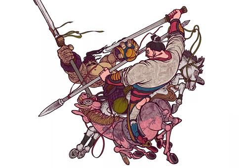 许褚裸衣斗马超谁赢了-许褚裸衣斗马超故事概况