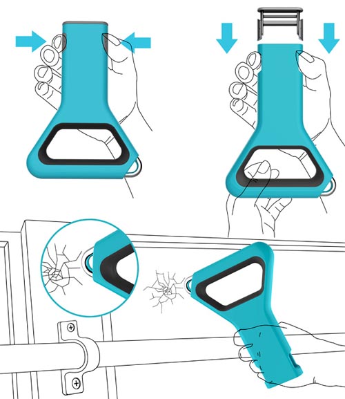 最安全的公交车拉手 带安全锤功能