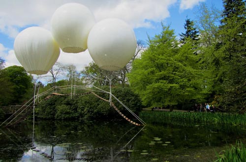 漂浮的桥 这种桥你敢走上去么