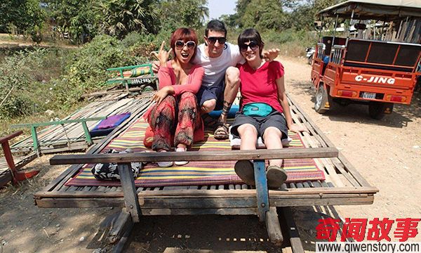 几十年来摇摇晃晃 柬埔寨竹火车见证了一段历史