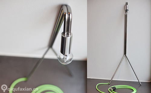 LeanOn 靠墙 立正 点灯 这是一盏落地灯设计