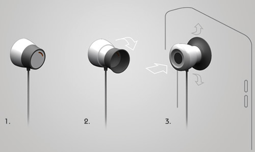 Octopus吸盘耳机 吸附屏幕帮你收纳