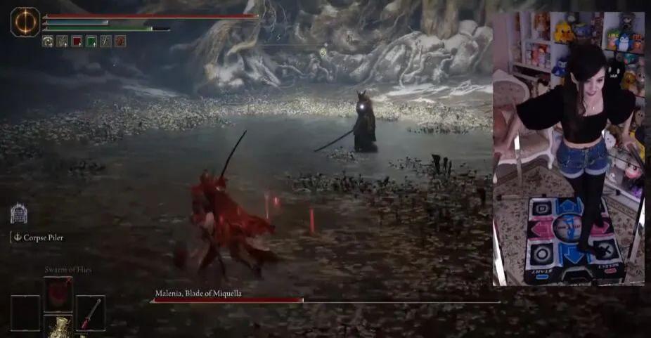 用脚击杀老头环里的女武神，只需要一块跳舞毯就够了