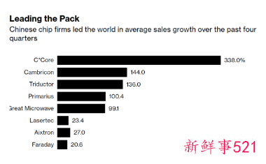 中国芯片行业遭受美国制裁后迅速发展