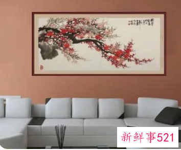梅花画适合挂在家里客厅吗