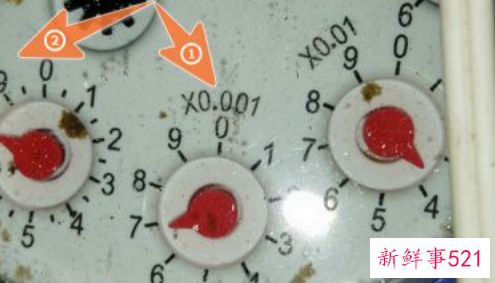 4位水表怎么看吨数