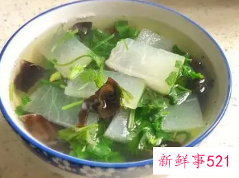 冬瓜木耳汤的做法和功效