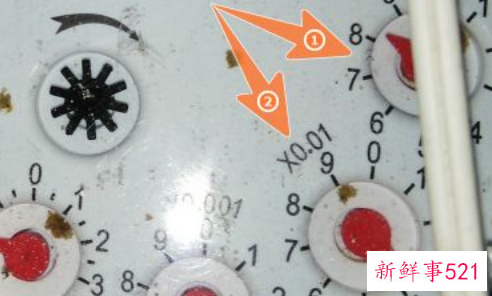 4位水表怎么看吨数