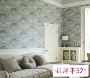 客厅墙纸选择
