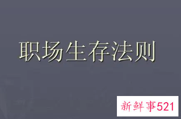 关于职场上的生存法则